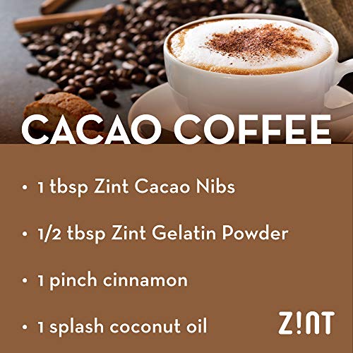 Zint Organic Cacao Nibs (16 oz) Fair Trade, PaleoCertified, Organic