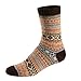 Ueither Unisex Mens/Womens 5 Pairs Vintage Style Thick Knitting Wool Warm Winter Fall Crew Socks
