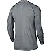 Nike Mens Pro Cool Long Sleeve Training, Carbon Heather/Black/Black, Size Medium