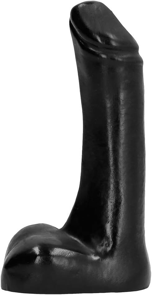 All Black All Black Realistic Dildo, Black, Extra Small