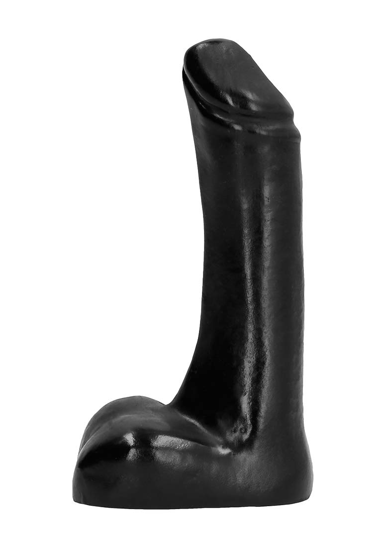 All Black All Black Realistic Dildo, Black, Extra Small