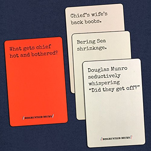 Disgruntled Decks - The Original Military Party Card Game for Veterans - Coastie-Themed Deck