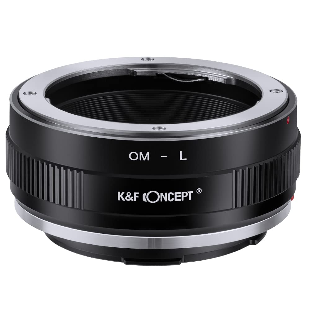 K&F CONCEPT OM to L Mount Adapter, Manual Focus Adapter Compatible with Olympus OM SLR Lens to L Mount Camera Body