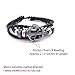 BodyJ4You Leather Bracelet Vintage Anchor Charm Bangle Fit 7-9 Inch Black Rope in a Gift Box