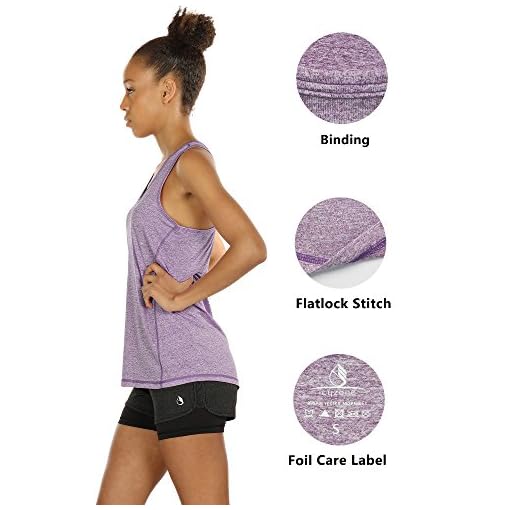 icyzone Workout Tank Tops for Women - Racerback Athletic Yoga Tops, Running Exercise Gym Shirts(Pack of 3) - Image 5
