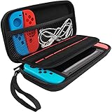 Nintendo Switch Case,MBLAI Travel Carrying Case with Built-in 14 Game Card Holders Double Zipper Protective Storage Cover Cases Bag for Switch Console & Accessories Black