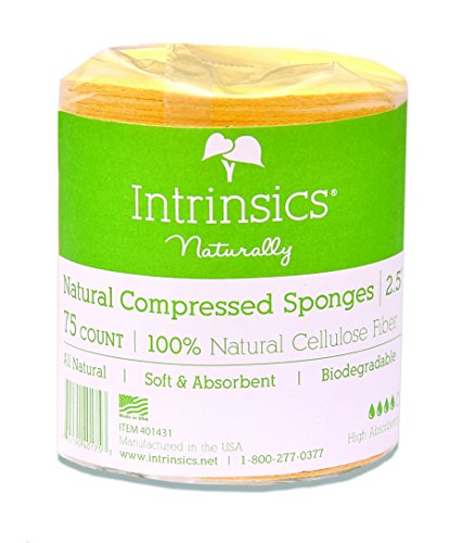 Intrinsics Natural Compressed Cellulose Sponges for Face 2.5