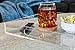 Acrylic Tray spill-proof square breakfast, lunch, dinner, food, tea, coffee, party serving tray & decorative display with handles – Clear