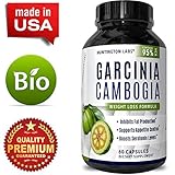 Best Garcinia Cambogia Extract Raw 95% HCA Weight Loss Pills for Women and Men - Fat Burning Supplement Boost Metabolism and Increase Energy â€“ Natural Antioxidant for Immune System, 60 Capsules