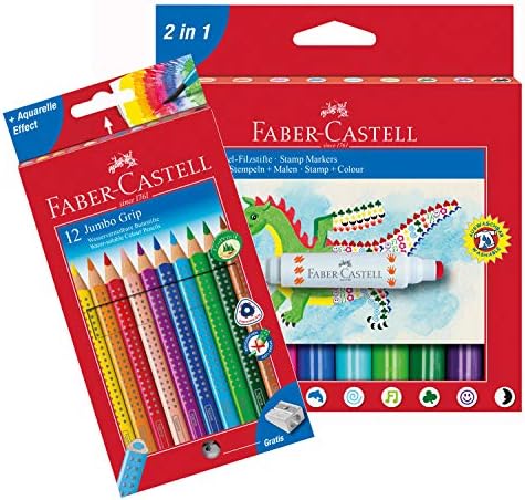Faber Castell ジャンボグリップ 10051187B 色鉛筆 12本パック