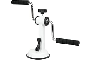 BUIFAC Arm Bike for Physical Exercise, Home Fitness Equipment for Seniors, Compact Arm Exerciser with Strong Suction & Adjustable Resistance for Dormitory and Renting House