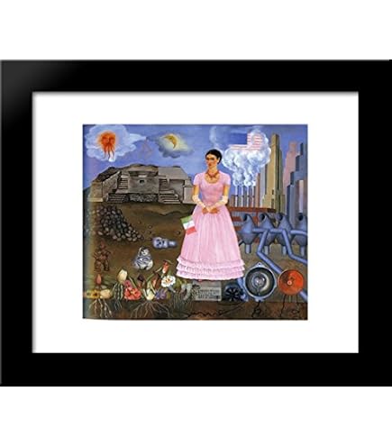 Amazon.com: Self-portrait in a Velvet Dress 20x24 Framed Art Print by Frida  Kahlo: Posters & Prints