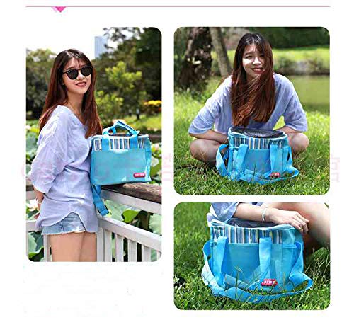 Misyue Small Animal Carrier Bag - Portable Breathable Outgoing Bag for Guinea Pig Hedgehog Squirrel Chinchilla and Other Similar Sized Animal Less Than 11 Pounds(Blue)