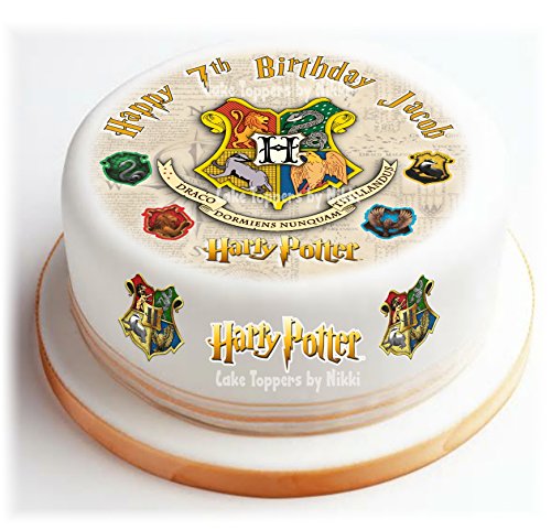 Decorations Cake Toppers Precut Edible Harry Potter Hogwarts