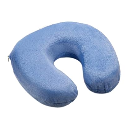 Travel Pillows Solid Color U Shape Cushion Slow Rebound Memory