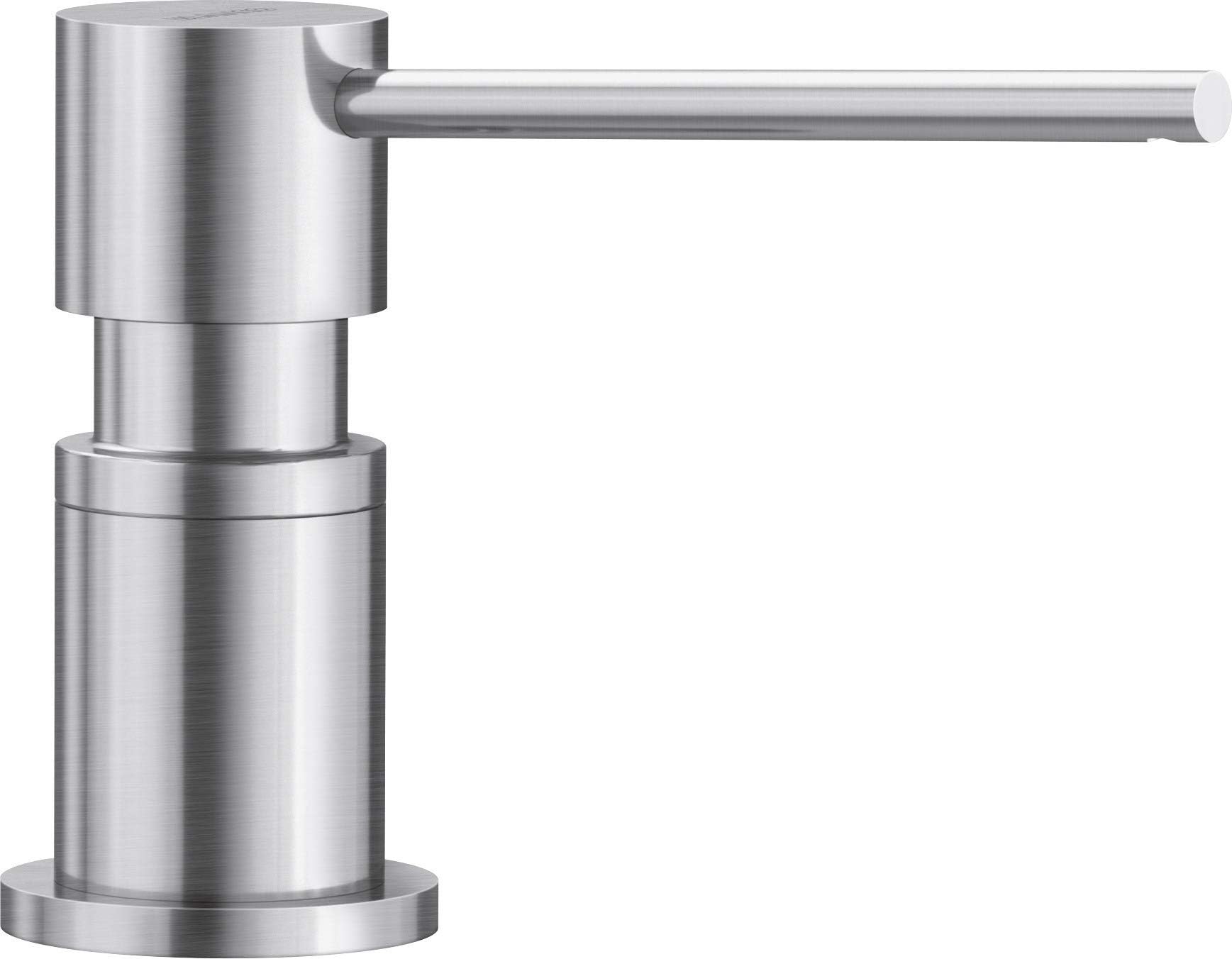 BLANCO LATO soap Dispenser in PVD Steel | Suitable for All BLANCO Kitchen Mixer taps | Convenient top Filling | Washing-up Liquid/soap Dispenser | 35 mm tap Hole | Bottle Volume 300 ml | Ø 4.5 cm