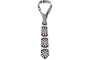 Fashion Target Dart Pattern Men's Necktie Funny Ties Classic Stylish Ties for Business Formal Casual Wear