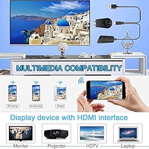Wireless Display Dongle, 4K 1080P Wireless HDMI Display Adapter Streaming Receiver Compatible with Android/i-OS/Windows… - immagine 7