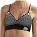 DKNY Ladies’ Seamless Wire Free Bralette 2-Pack (Large, Grey-White Stripes/Solid Blue)