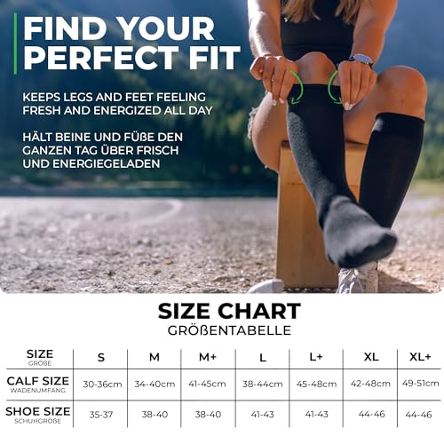 Medical Compression Socks for Men and Women 60% Organic Cotton