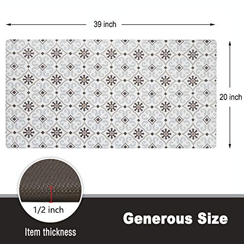 QSY Home Kitchen Anti Fatigue Floor Mats 20x39x1/2Inch Comfort