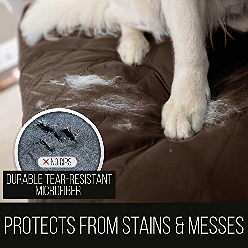 Sofa Shield Patented Slipcover, Reversible Tear Resistant Soft Quilted