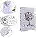 Sheet Music Piano Score Folder - A4 Size 40 Pockets Band Chorus Dedicated Storage Protector[White Tree]