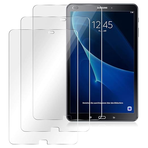 Nauci Samsung Galaxy Tab A6 10.1 2016 Displayschutz Panzerfolie HD Folie 3X Schutzfolie