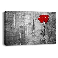 Canvas Wall Art Creative Graffiti Canvas Prints Home Artwork Decoration for Living Room Bedroom - 12x18 inches