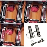 Electra Glo Keystone Auxiliary LED Run/Brake/Turn Lamps for harley FLHTCU rear fender light FLHTK Keystone saddlebag side light FLTRU 14-18