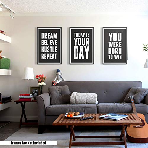 Inspirational Wall Art Quotes Wall Decor Posters (6) 11x17 on Thick