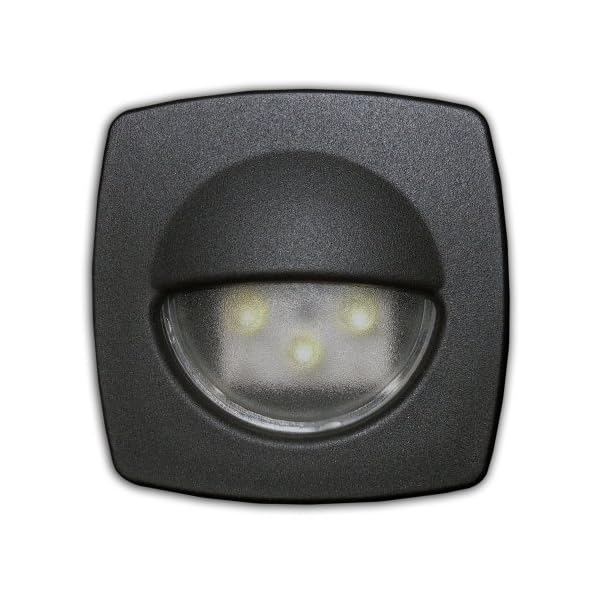 Marine-Interior-12v-Led-Black-Courtesy-Light-for-Boat-Caravan-Rv-Five-Oceans-BC-2313