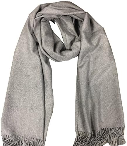 Women's Fashion Big Size Cashmere Scarf with Embossing Pattern Warm Fall&amp;Winter Scarves (dark grey)