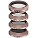 Neewer 4 Pieces Filter Kit for the DJI X4S Camera (Inspire 2), Includes: CPL, ND4, ND8 and ND16 Filter, Made of Optical Glass, Aluminum Alloy Frame (Gold)