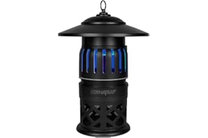 DynaTrap DT1050-AZSR 1/2 Acre Mosquito, Beetle & Flying Insect Trap – Kills Mosquitoes, Flies, Wasps, Gnats, Beetles & Other Flying Insects - Bug Zapper Alternative - Black