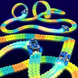 Kids Race Car Track with Flexible Track,Race Car