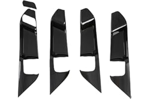 Interior Inner Door Handle Bowl Cover Trim Black for Toyota RAV4 XA50 2019 2020 2021 2022 2023 2024 Car Accessories Decoratio