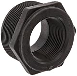 Banjo RB200-125 Polypropylene Pipe Fitting, Reducing Bushing, Schedule 80, 2 NPT Male x 1-1/4" NPT Female
