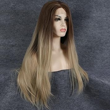 Arimika 26inch Ombre Blonde Natural Straight Heat Safe Synthetic