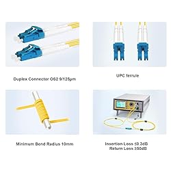 FLYPROFiber- 0.2M-6Pack OS2 LC to LC Fiber Patch
