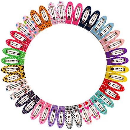 40pcs 2 inches Non-Slip Snap Clips Hair Barrettes for Girls Toddlers Kids Women by Shemay