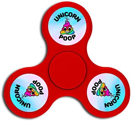 FINGIRL Funny Cartoon Unicorn Poop Hand Tri Fidget Spinner Toy High Speed Puzzle Focus Toys