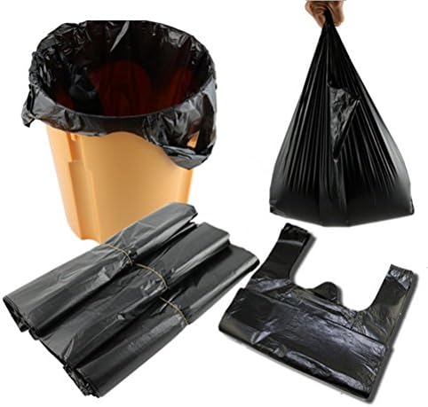 VesipaFlySmall Trash Bag 3 Gallon Extra Strong Disposable Kitchen Trash Wastebasket Bags Can Liners for Home Office Waste Bin Bathroom Totally 100 Counts, Black