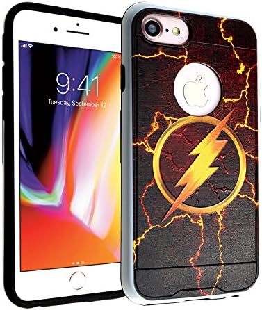 iPhone 6S 7 8 CASEMPIRE The Flash Super Hero Dual Layer Hybrid Case Shock Proof Never Fade Slim Fit Cover for Apple iPhone 6/7/8 - The Flash IP 6 7 8 Hybrid