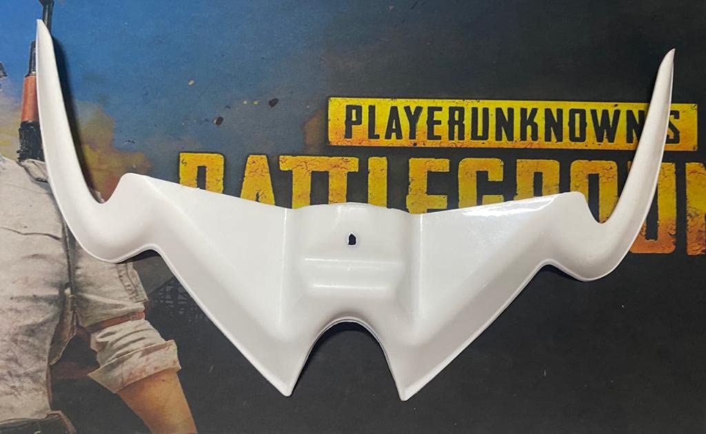 AUTO MT Bike White Winglet for Bajaj Pulsar RS200 Flexible + Unbreakable