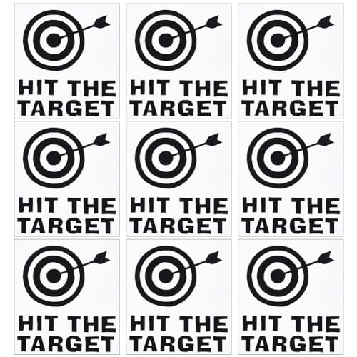 GORGECRAFT 10PCS Toilet Target Aiming Stickers Hit the Target Bathroom Decals Bullseye Target Sticks for Toilet Training Urinals Surface Bathroom Restroom