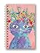 Medium Hardcover Spiral Notebook by Studio Oh! - Fancy Cat - 5.75