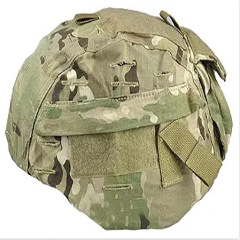 H World EU Tactical Airsoft Military MICH 2000 Ver2 Helmet Cover with Back Pouch MC