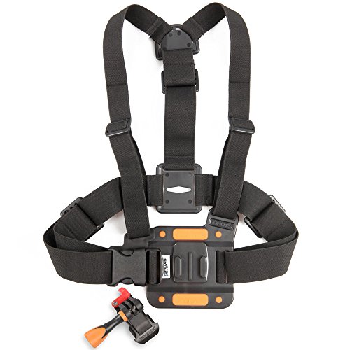 iSHOXS ProChest | Chest Mount Harness | Adjustable Body Vest Accessories | | Wrist Strap for GoPro Hero 11 Hero 10 Hero 9 Hero 8 and Action cams Compatible