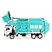 KDW 1/43 Scale Diecast Recycling Garbage Truck Toys for Kids With Bin (Green)